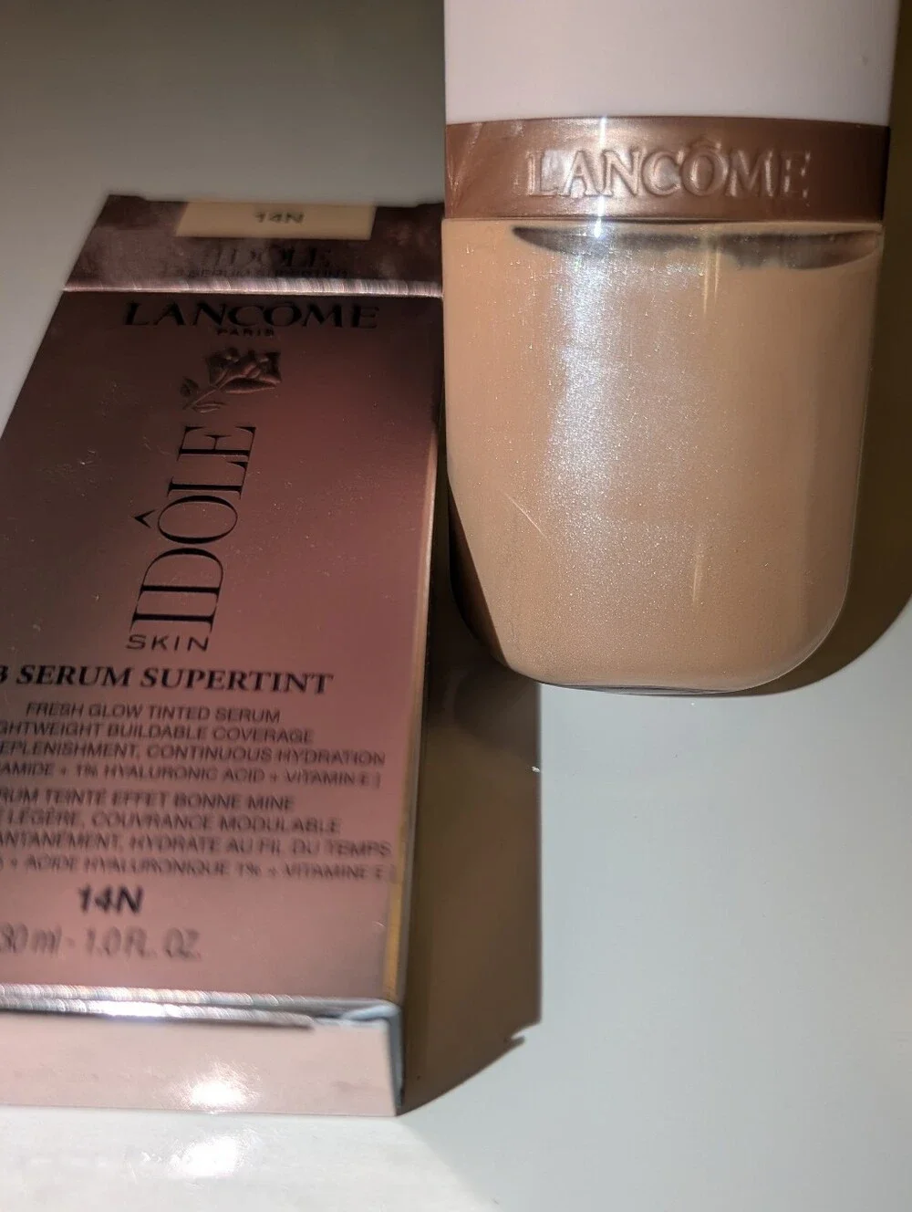 14N Teint Idole Ultra Wear Serum Tint Skin Idôle 3 Serum Supertint Lancome